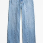 Abercrombie & Fitch NWT  High Rise 90s Relaxed Jean 30/10 Medium Vertical Splice Photo 0