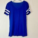 MLB Women’s Kansas City Royals Short Sleeve V Neck Shirt Blue Size Medium FLAW Photo 7