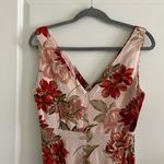 Paper Heart Floral V-Neck Maxi Dress - Red and Cream Photo 3