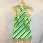 Nike  Performance Womens Athletic Tank Top Size Large Racerback Striped Green Photo 1