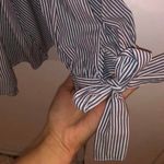 off the shoulder top Blue Photo 3