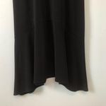 Clara Sun Woo Dress Black 3/4 Sleeve Swing Dress w/ Keyhole Back Sz XS EUC LBD Photo 7