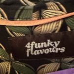 4 Funky Flavours Anthropologie patterned shirt dress sz L FITS Medium sz 8 Green Photo 6