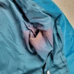 Petite Sophisticate Womens Blazer 2 Blue Velour Jacket Cropped Stretch Pockets Photo 5