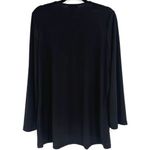 Carmen Marc Valvo NWT Women's V Neck Studded Tunic Blouse Black Gold Size Large Photo 1