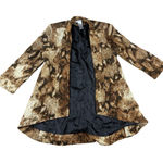 Alberto Makali Snakeskin Print Open Front Blazer Jacket - Size M Photo 0