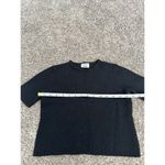 Brooks Brothers 365 womens L 100% merino wool black knit sweater crop top ribbed Photo 5