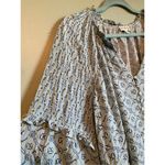 Wonderly  Multi Geo Long Sleeve Split Neck Blouse Size XL Photo 3