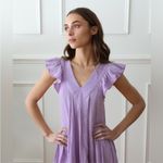 Mille Catarina Dress in Taffy Purple Double Gauze Cotton Resort Travel Size M Size M Photo 1