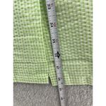 Dream Rest Women's Vintage Dress Button Down Short Sleeve Gingham Green Sleep Photo 5