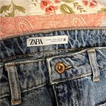 ZARA Wide Leg Cropped Pocket Detail Jeans - size 8 Photo 3