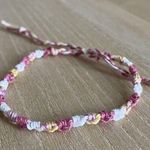 Handmade Marianne Bracelet, anklet, trendy, comfortable, tie, embroidery thread, woven, g Photo 0
