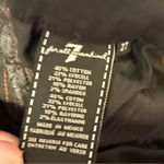 7 For All Mankind  b(air) high waist ankle skinny black maroon suede trim size 27 Photo 9