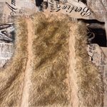 Forever 21 love21 Tan and Brown Faux Fur Vest Photo 3