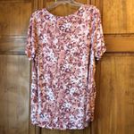 Absolutely Famous  Rose Pink Floral Shirt 1X Photo 3
