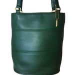 Coach Vintage TRIBECA Green Glove Tanned Slim Bleeker Bucket Shoulder Bag 9099 Photo 2