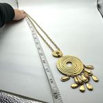 Stella & Dot Gold Tone Delilah Medallion Dangle Long Necklace Photo 5