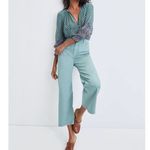 Veronica Beard  Amato Paisley Silk Peasant Top in Seaglass Multi‎ Size 6 Photo 3