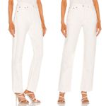 AGOLDE Lana Straight Leg Jeans in Drum Cream Ivory Size 32 Photo 10