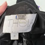 THEIA Black Side Panel Gown Size 8 US $270 Photo 5