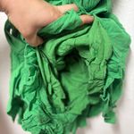 Pink Lily  Green Romper with Tie Belt Photo 3