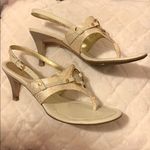 Cole Haan  Metallic slingback heels white gold 7.5 Photo 0