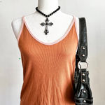 Universal Threads Retro Rust Tank Top, 70s Boho Earth Tone Indie Vintage Minimalist‎ Large Photo 0