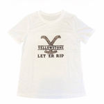 Yellowstone Let ‘Er Rip Graphic Tee Shirt Sz S NWOT White Size L Photo 1
