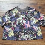 Nike  Women’s Femme Short Sleeve Floral Cropped Graphic Crew Neck Tee Size 1X Photo 1
