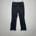 DL1961  Wallace High Rise Cropped Flare Booth Washed Black Size 27 Photo 4