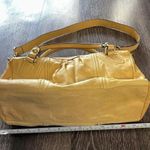 Juicy Couture Vintage Yellow Genuine Leather Baguette Purse Tote Bag Y2K Photo 7