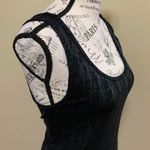 Mossimo Supply Co Mossimo Black Textured Faux Leather Large Tank Top Photo 6