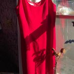 London Times Women’s casual ruffled bottom red dress Photo 0