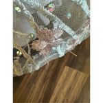 Mac Duggal EMBELLISHED WRAP OVER ILLUSION LONG SLEEVE A LINE IN PATEL MULTI 2040 Photo 12