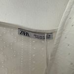 ZARA NEW!!  White Eyelet Bodysuit With Rope Straps Photo 4