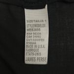 James Perse  Sz S Black Classic Capsule Button Pocket Up Long Sleeve Shirt Women Photo 4