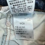 Levi's 501 Denim Jean Shorts Cut Off Dark Wash Women's Size 26 Photo 5