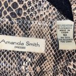 Amanda Smith  Faux Snakeskin Button Down Motorocycle Jacket Women's Size 10 Photo 5