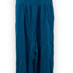Forever 21  Blue Sleeveless V Neckline Wide Leg‎ Jumpsuit Size L Photo 0