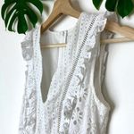 ZARA Embroidered Eyelet Open Work Midi Dress Photo 12