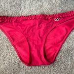Hollister Ruffled Waistband Bikini Tankini Bottoms Women's Size Medium Red Photo 0