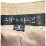 Anne Klein 2 piece pantsuit tan with cute ruffles on one side of lapel! New! Photo 6