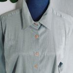lemon grass  Shimmer Button Blouse Shirt Photo 1