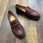 Madewell  The Bradley Brown Leather Lugsole Loafers Size 8.5 Photo 4