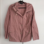 Love Tree  Women Utility Jacket Hooded‎ Drawstring Pink Cotton Medium Photo 0