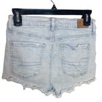 American Eagle next level stretch distressed hi-rise denim shorties size 2 Photo 1