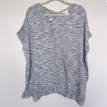Caslon Popover popover Sweater Dolman Short Sleeves SMALL merle Poncho NEW Photo 9