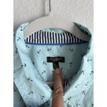 Talbots Women's Turquoise Anchor Collar Long Sleeve Tunic Button Blouse Size 3XP Photo 4