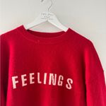 Reformation  Feelings Red Wool Sweater Photo 5