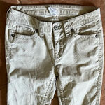 London Jean Ivory Corduroy Skinny Pants Women’s Size 4 Low Rise Y2K Retro Gorp White Photo 7